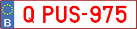 Trailer License Plate